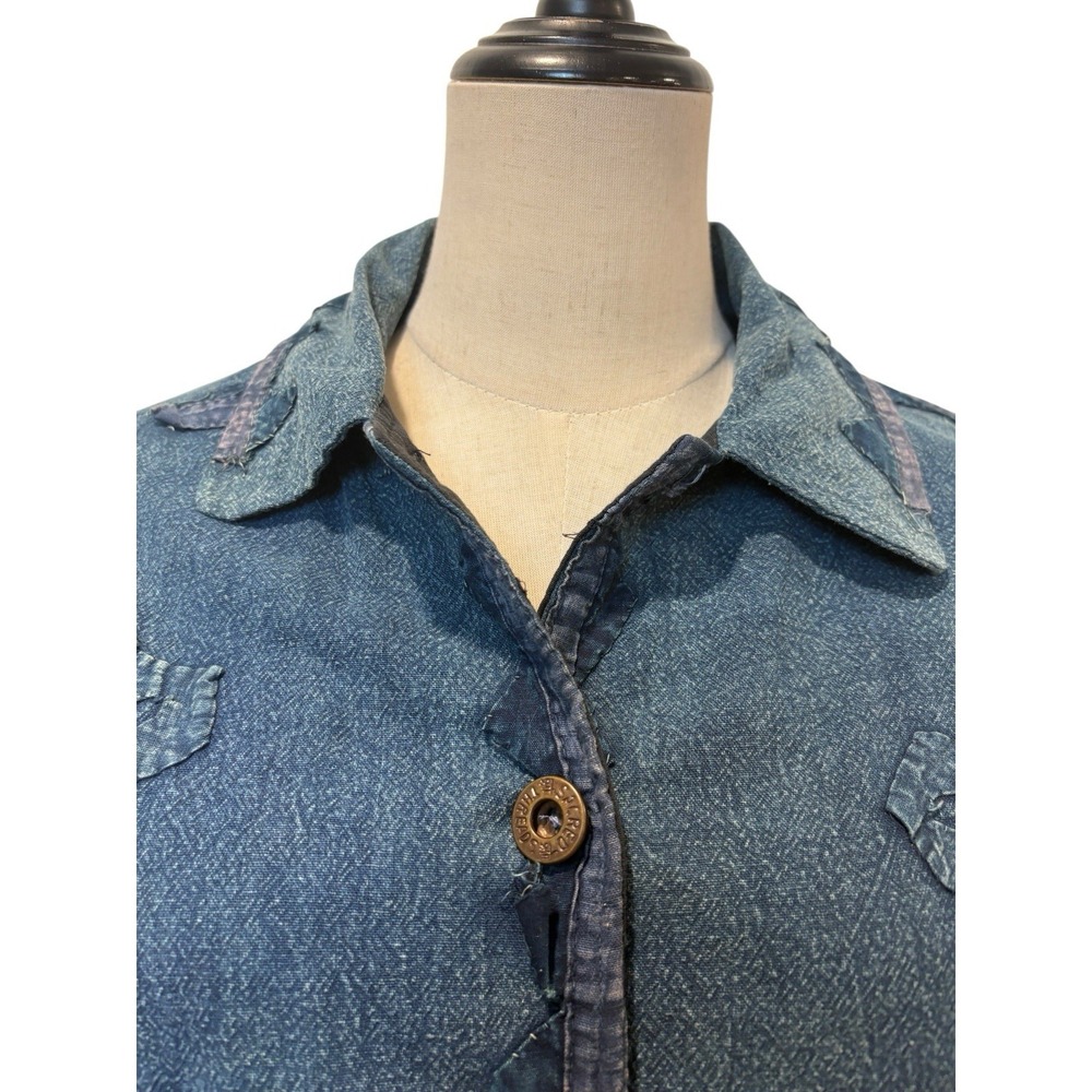 Sacred Threads Jacket Quilted Patchwork Cotton Sz… - image 4